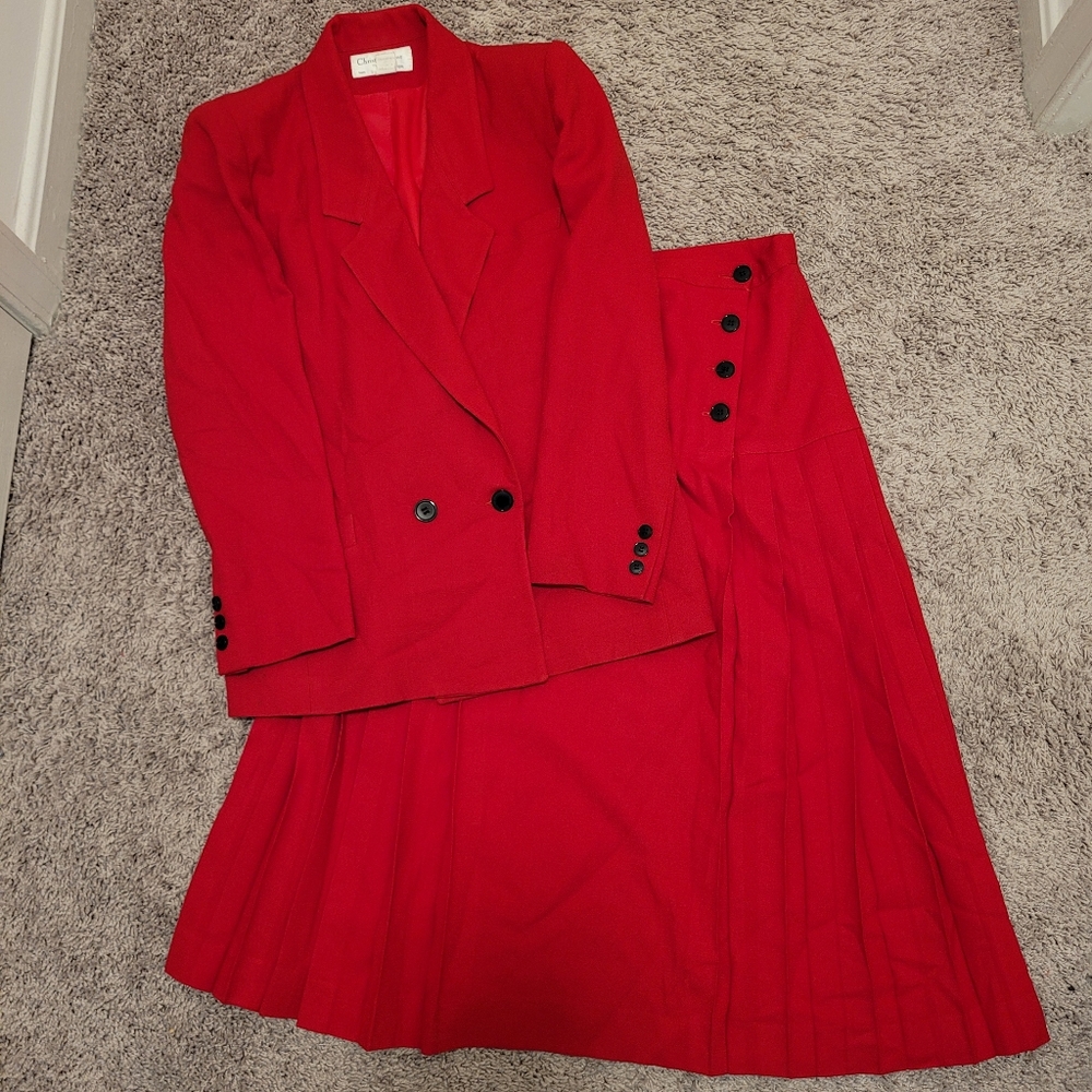 Vintage Christian Dior Wool Suit